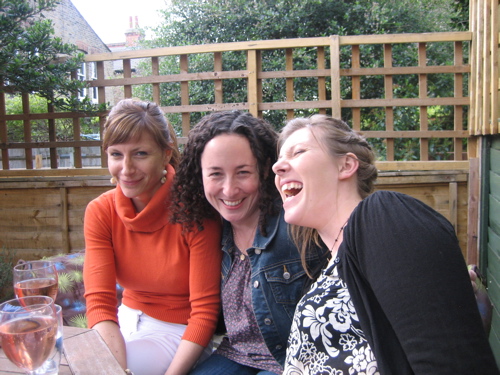 Suzie, Toni and I in Suzie's garden.