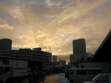 Dawn over Tsukiji Fish Market