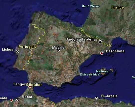 Map of Ibiza