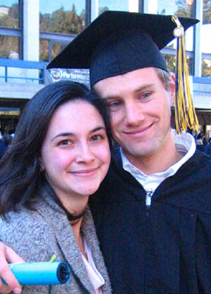 Steve and Gina at Steve's Graduation