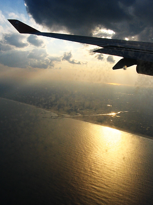 Japanese Coast From a Plane