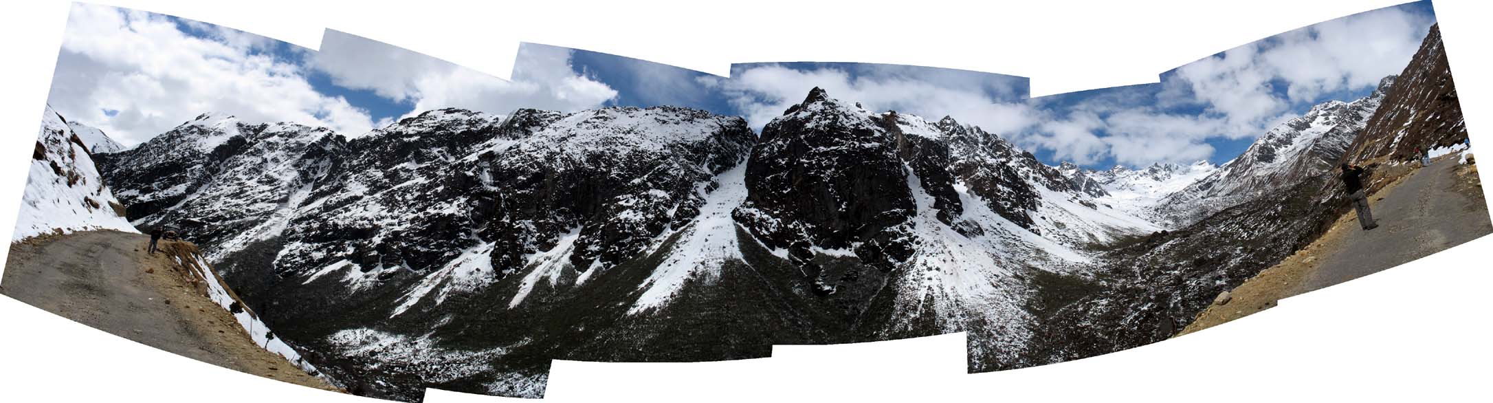 panorama of the mts in Lachen