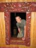 James inside Maori house!