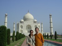 Inside Taj Mahal Gardens 