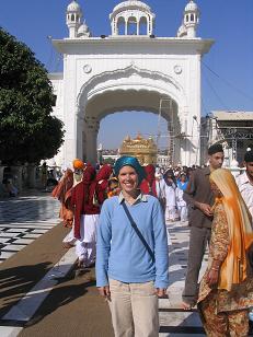 Jenny in the Golden Temple - Amritsar