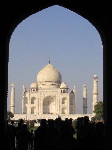 View of the Taj through the Main Entrance