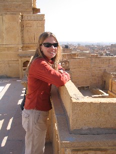 Jenny at the Fort Palace, Jaisalmer