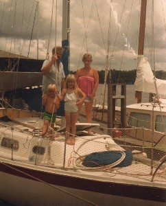 Family on the boat circa 1982
