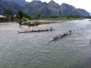 Dragon Boat Practice on Nam Song