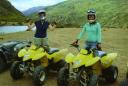 Me and Lija quad-biking in New Zealand