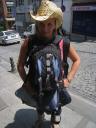 Backpacking fun in Istanbul…ironically, the last time I would carry/ my own pack for a very, very long time…