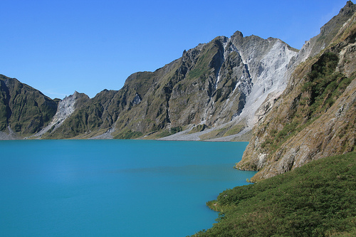 The crater lake of Mt. Pinatubo