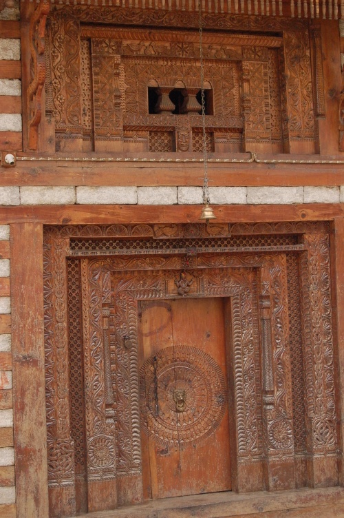 inticate carvings on temple