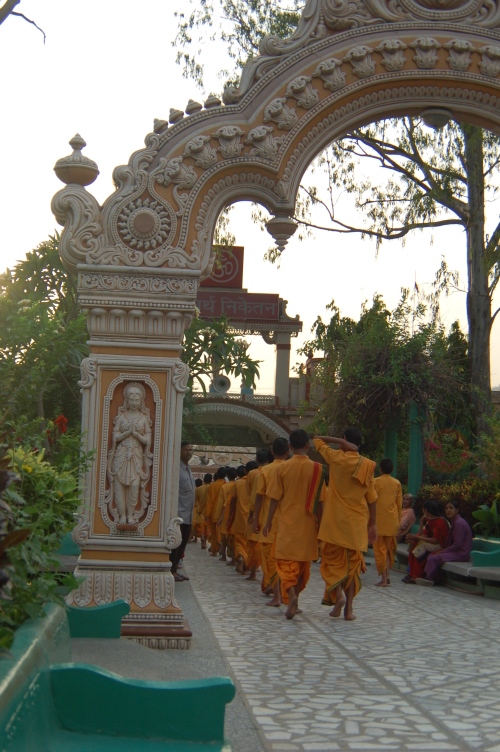 The river ceremony in Swarg Ashram