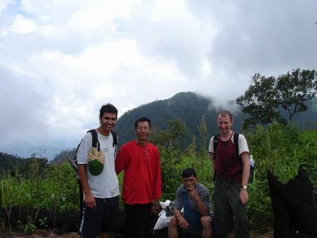 On the peak, in the clouds