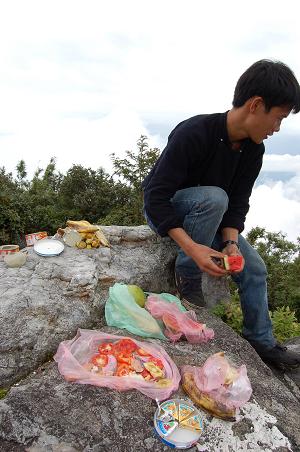 Lunch on the peak