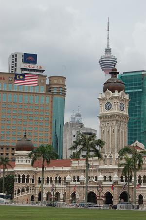 An old palace, the Petronas Towers and something strangely reminiscent of St John's flying saucer tower in Liverpool....