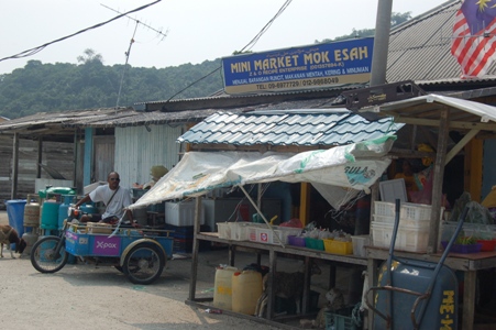 The fishing village on Besar island