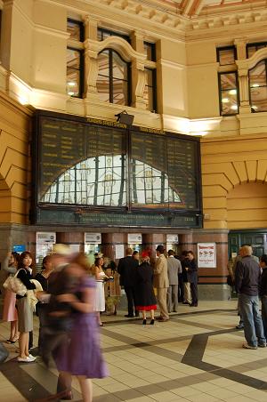 Flinders Street Station on Cup Day