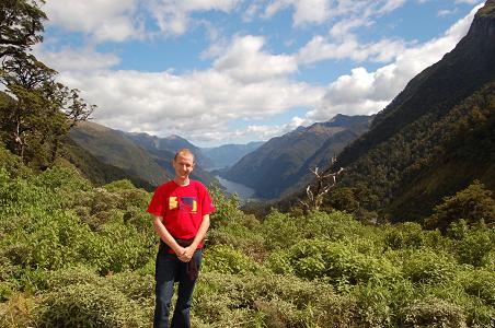 Rare sunshine- Doubtful Sound from the pass