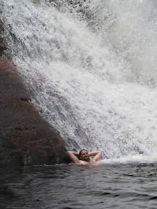 Bathing in Angel Falls