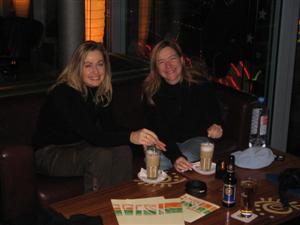 Beer and coffee with Sharon