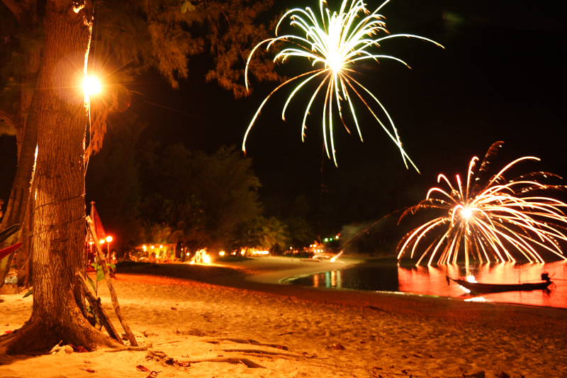 Fireworks on Bottle Beach