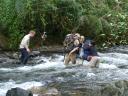 and our first river crossing