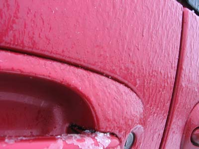 freezing rain door handle