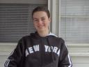 Hannah and her cool New York jumper