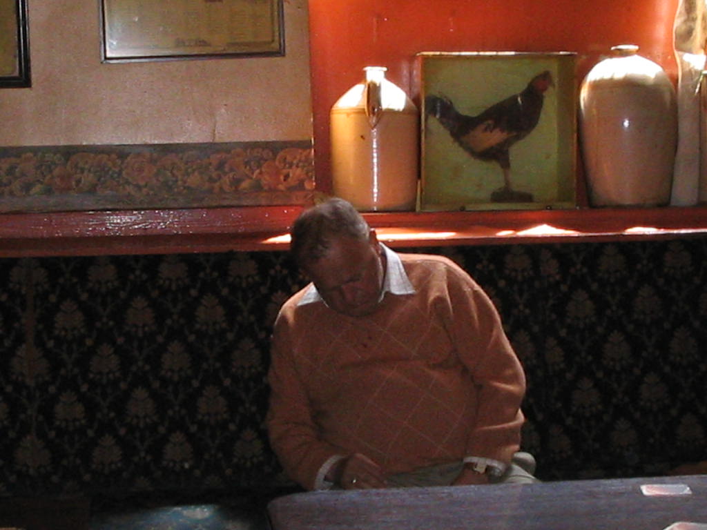 Sleeping at the Pub.JPG