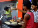 Cooking Naan bread on the street