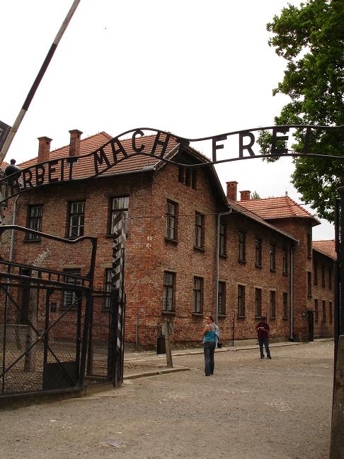 Entrance to Auschwitz Extermination Camp