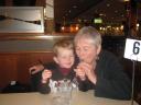 Sam and Granny at the airport