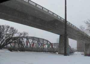 Two bridges in Calgary