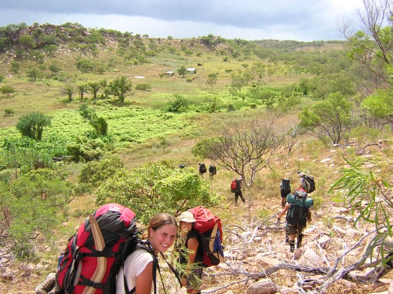 me and erin hiking on sunday island