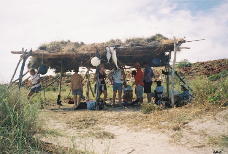 sun shelter made from scratch