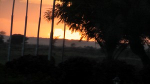 Sunset at Kilimanjaro International Airport