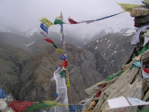 Prayer Flags above High Camp