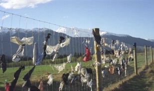 Underwear Ridge � the Infamous Bra Fence on the Road to Wanaka