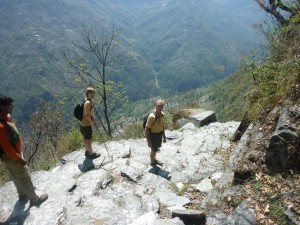 Lots of steep trail, but paved with stone