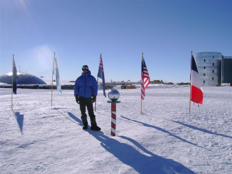 Luke at The South Pole