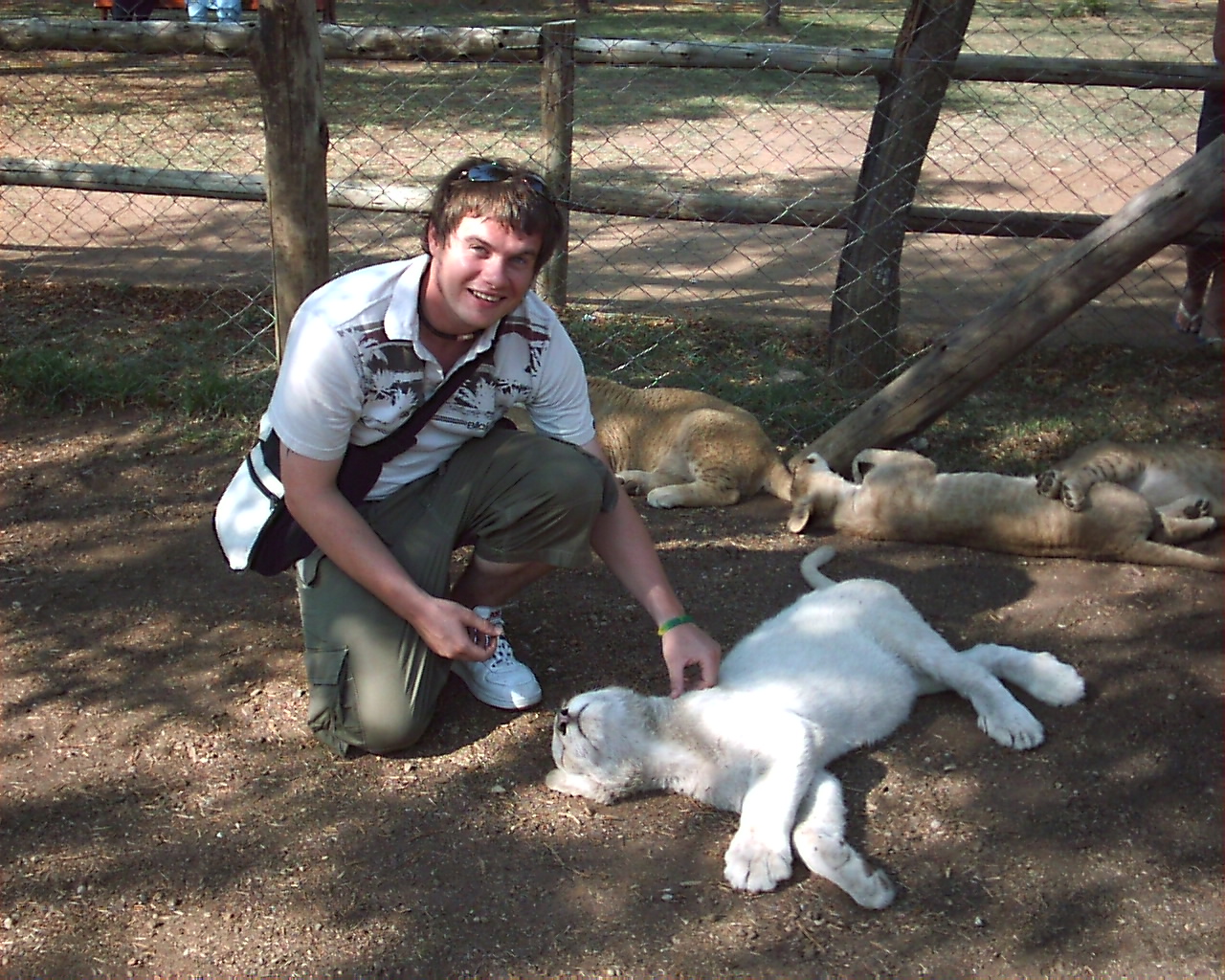 Me with a Lion Cub