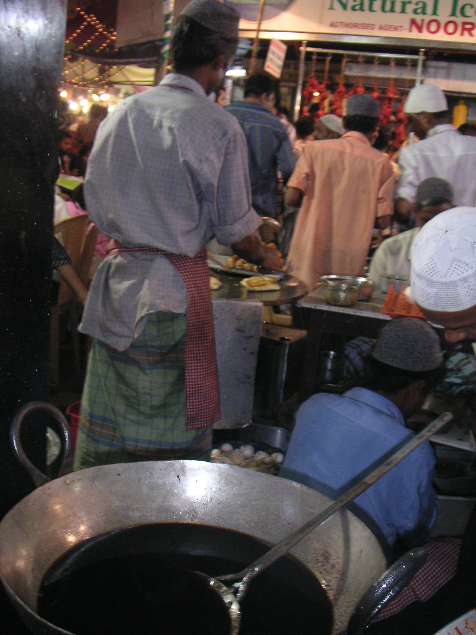 A big boiling pot of something