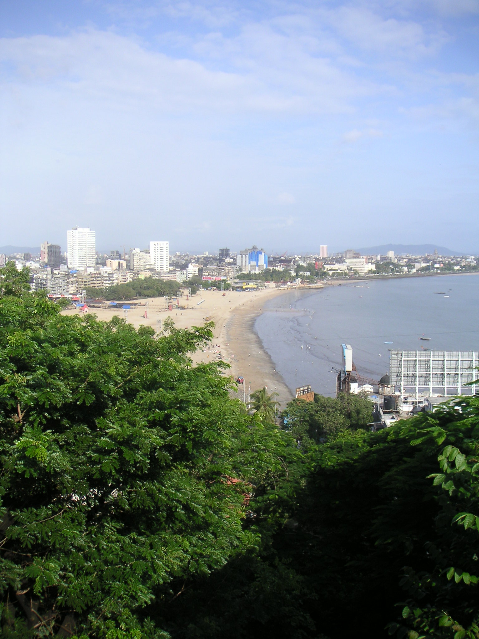 View of Chowpatty from the Hanging Gardens
