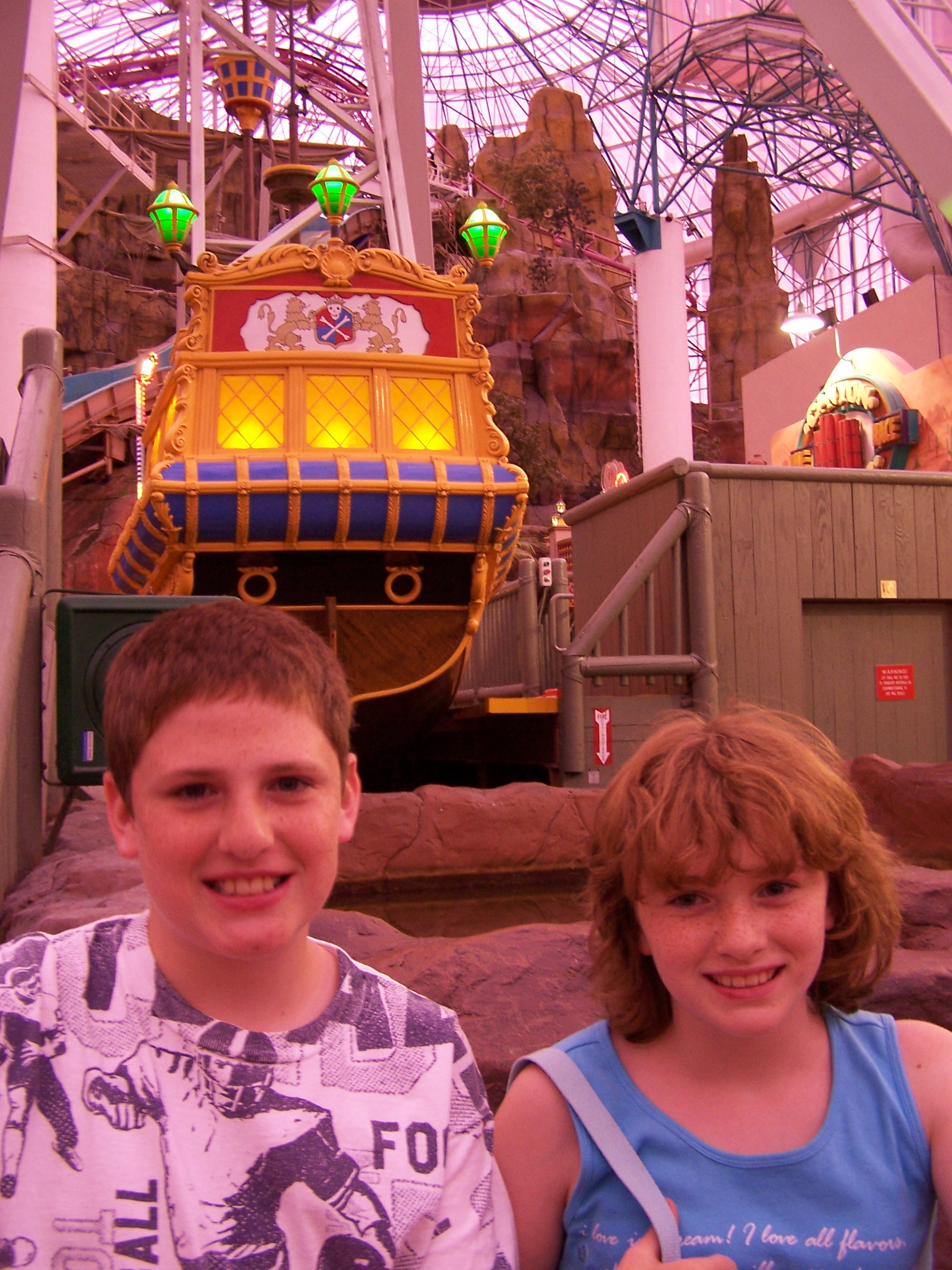 Louie and Lynnae at AdventureDome