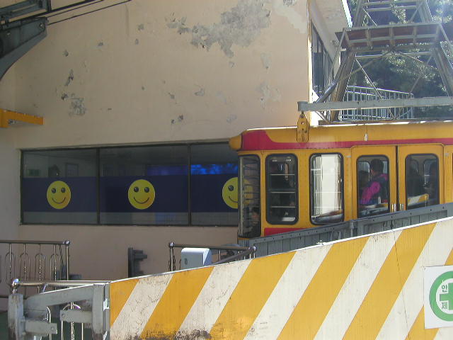 Cable car and smileys