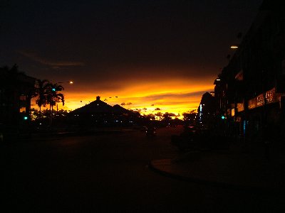 Sonnenuntergang in Bintulu