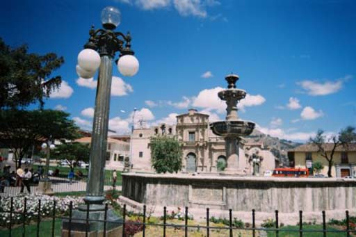 Main plaza of Cajamarca