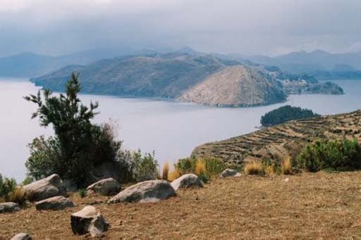 Final view of Lago Titicaca from the top of the island before we depart